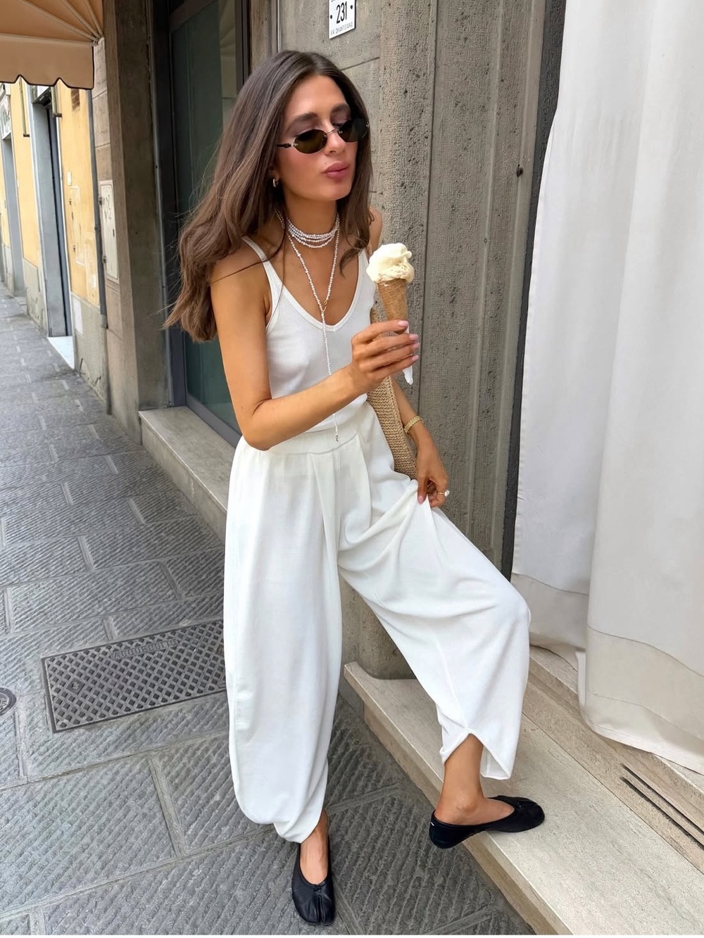ZARA BALLOON KNIT PANTS